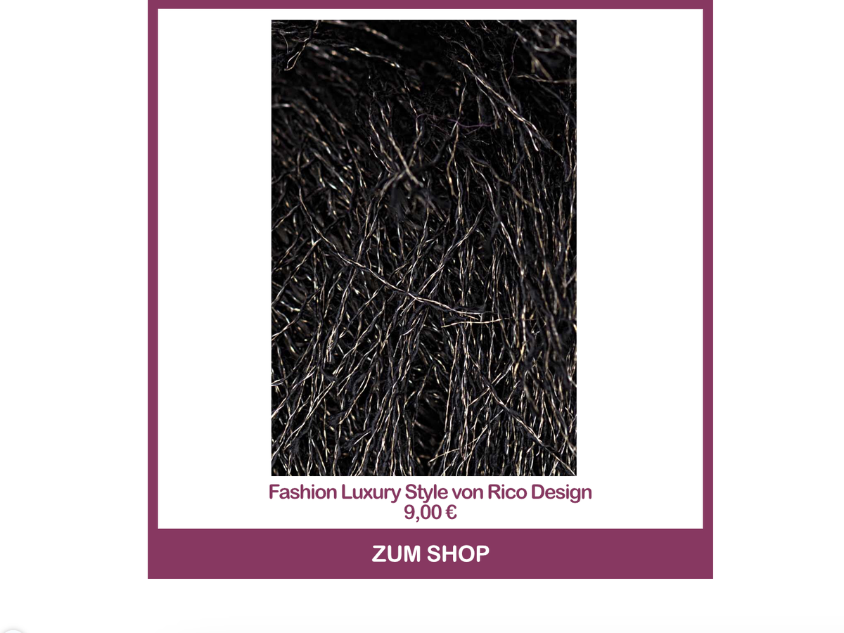 Fashion Luxury Style Strickgarn von Rico Design