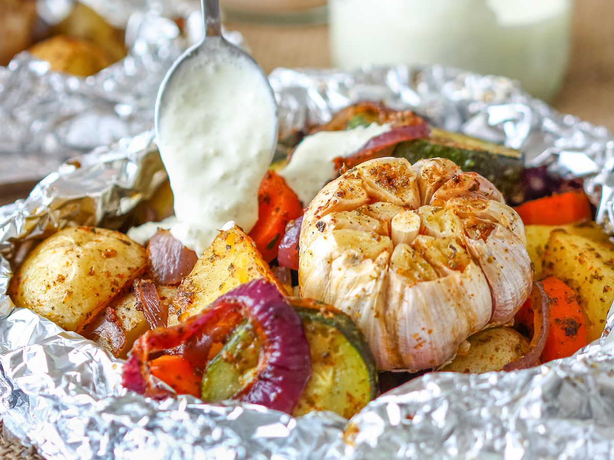 Gemüsepäckchen für den Grill