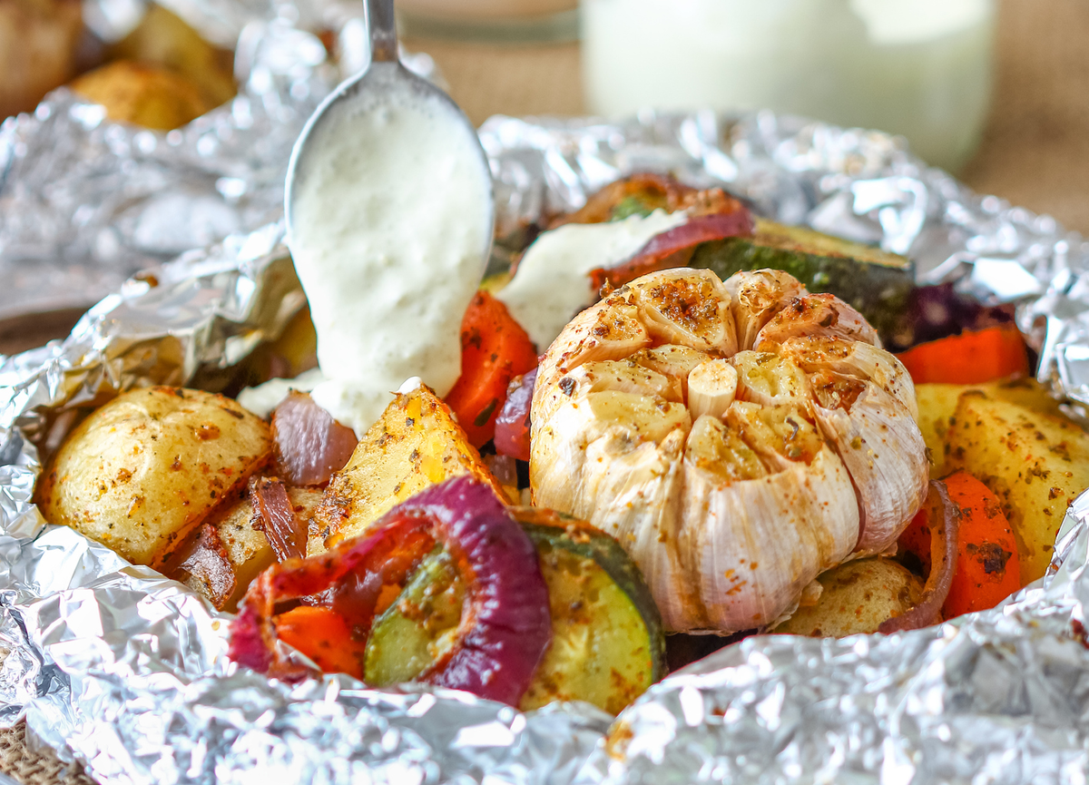 Gemüsepäckchen für den Grill