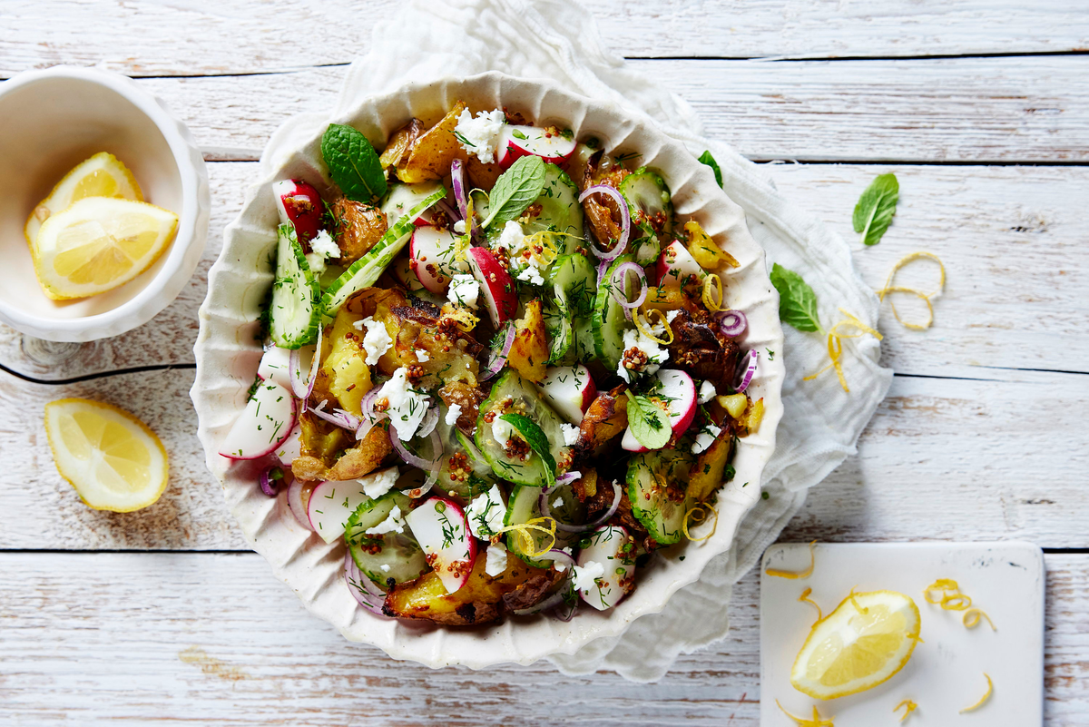 Vorbereiteter Partysalat