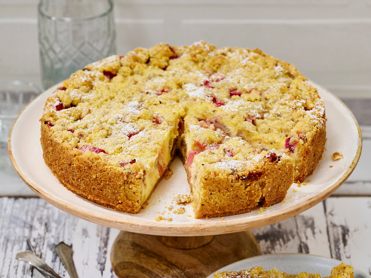 Rhabarber-Skyr-Kuchen