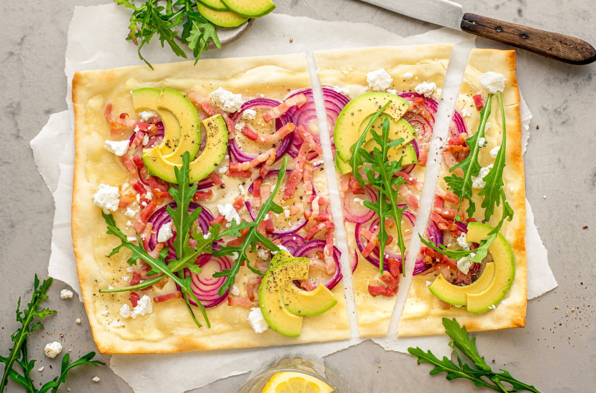 Avocado-Flammkuchen