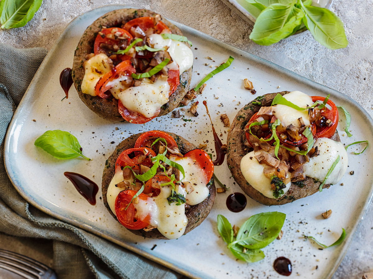 Gefüllte Champignons vom Grill