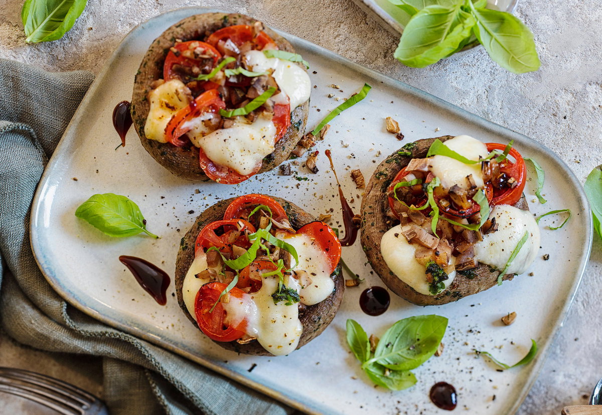 Gefüllte Champignons vom Grill