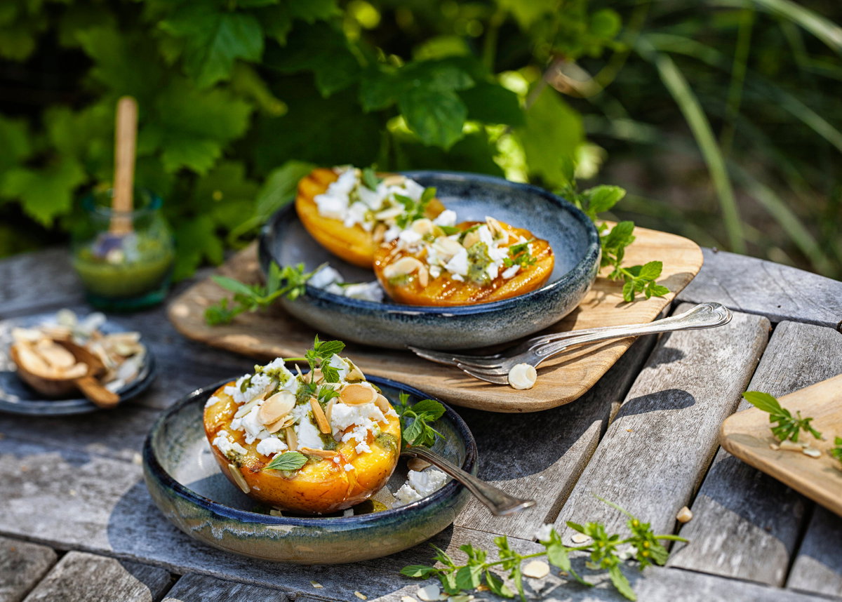 Gegrillte Nektarine