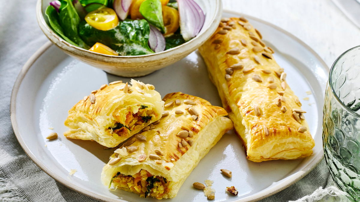 Die knusprigen Gemüse-Linsen-Päckchen sind ein tolles Rezept für Fingerfood