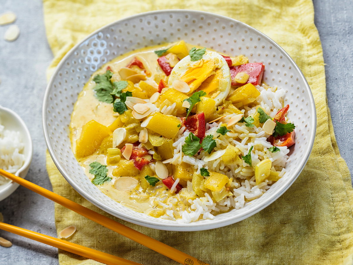 Veggie-Curry mit Paprika & Mango