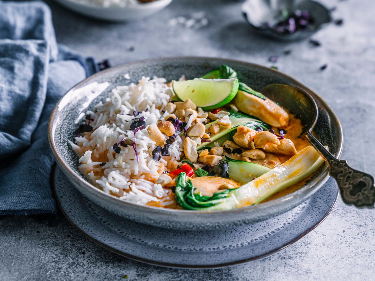 Rotes Hähnchen-Curry