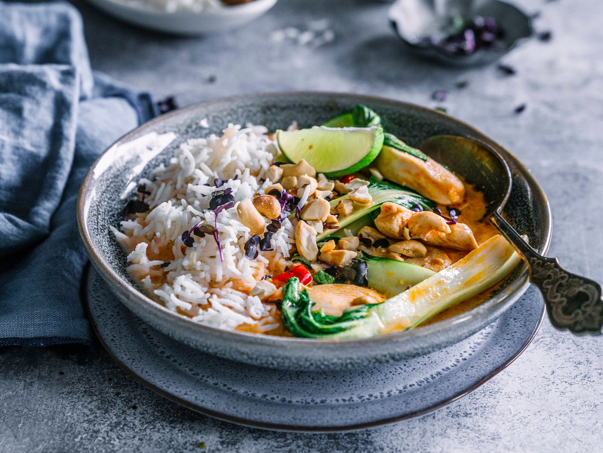 Rotes Hähnchen-Curry