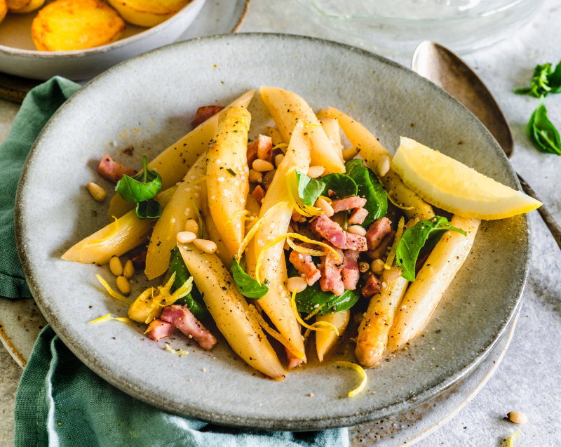 Spargel mit Pancetta