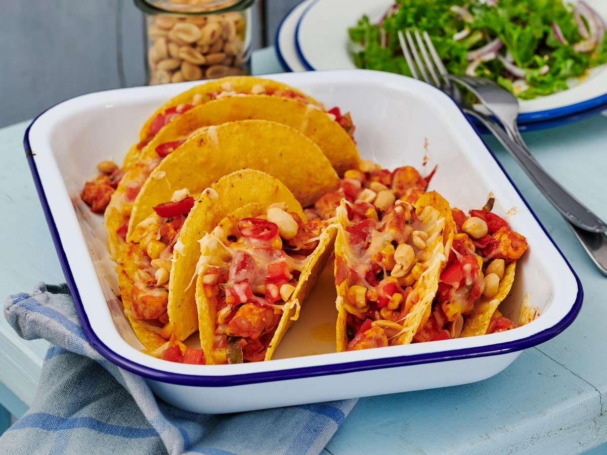 Tacos mit Hähnchen