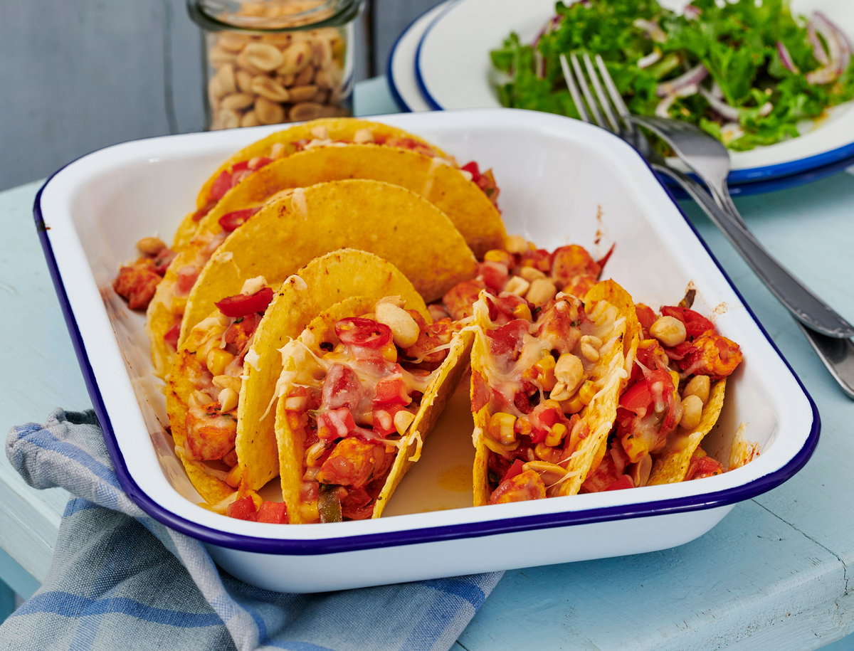 Tacos mit Hähnchen