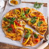 Tandoori-Flammkuchen mit Hähnchen: Rezept auf indische Art (aber nicht zu würzig für uns)