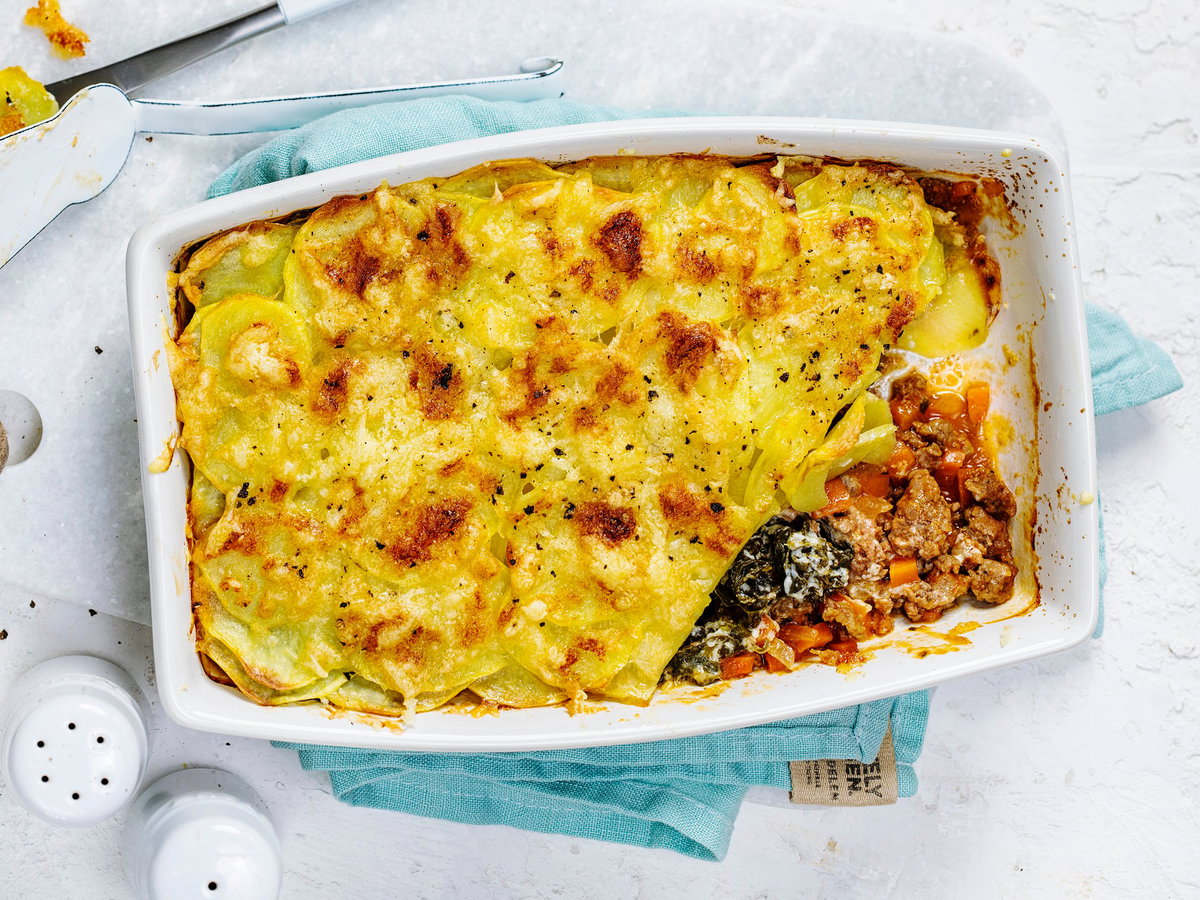 Gratin mit Hackfleisch