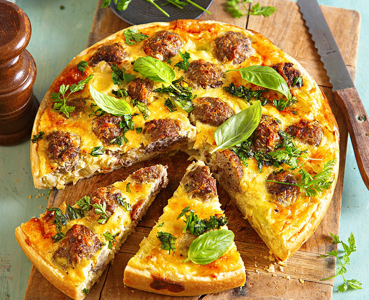 Hackbällchen-Tarte