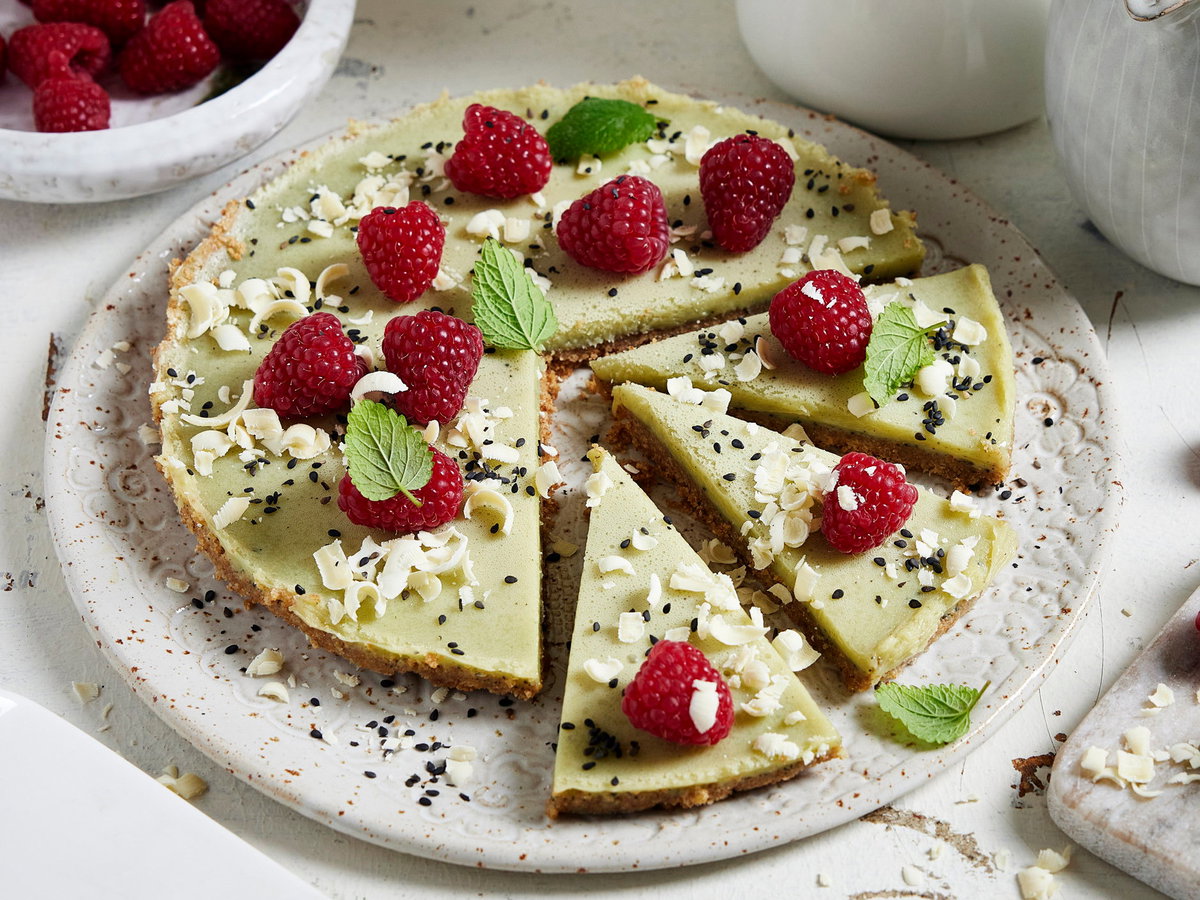 Matcha-Schokoladen-Tarte