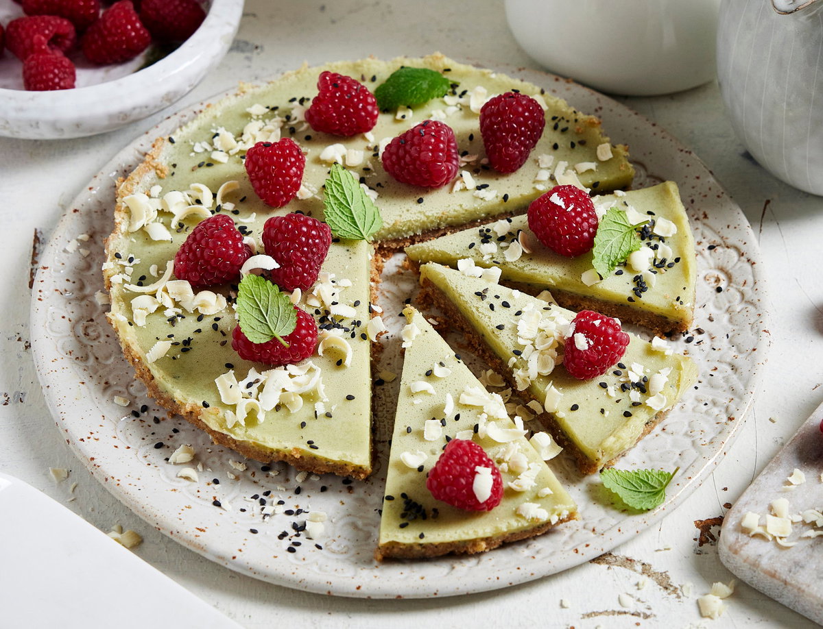 Matcha-Schokoladen-Tarte