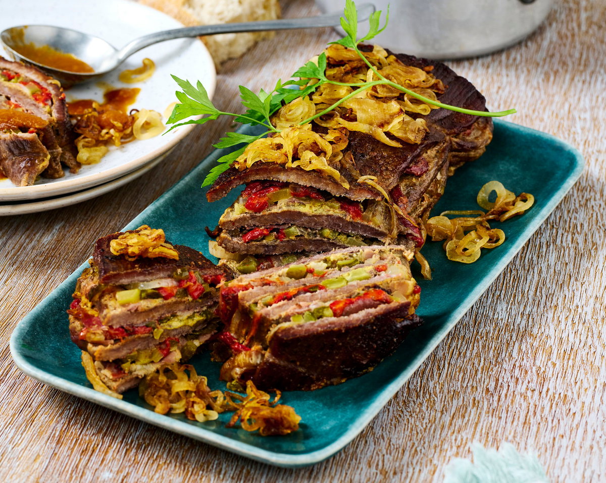 Rouladen-Schichtbraten