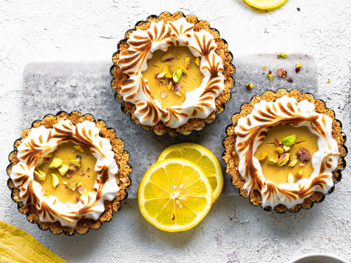 Zitronen-Cheesecake-Törtchen