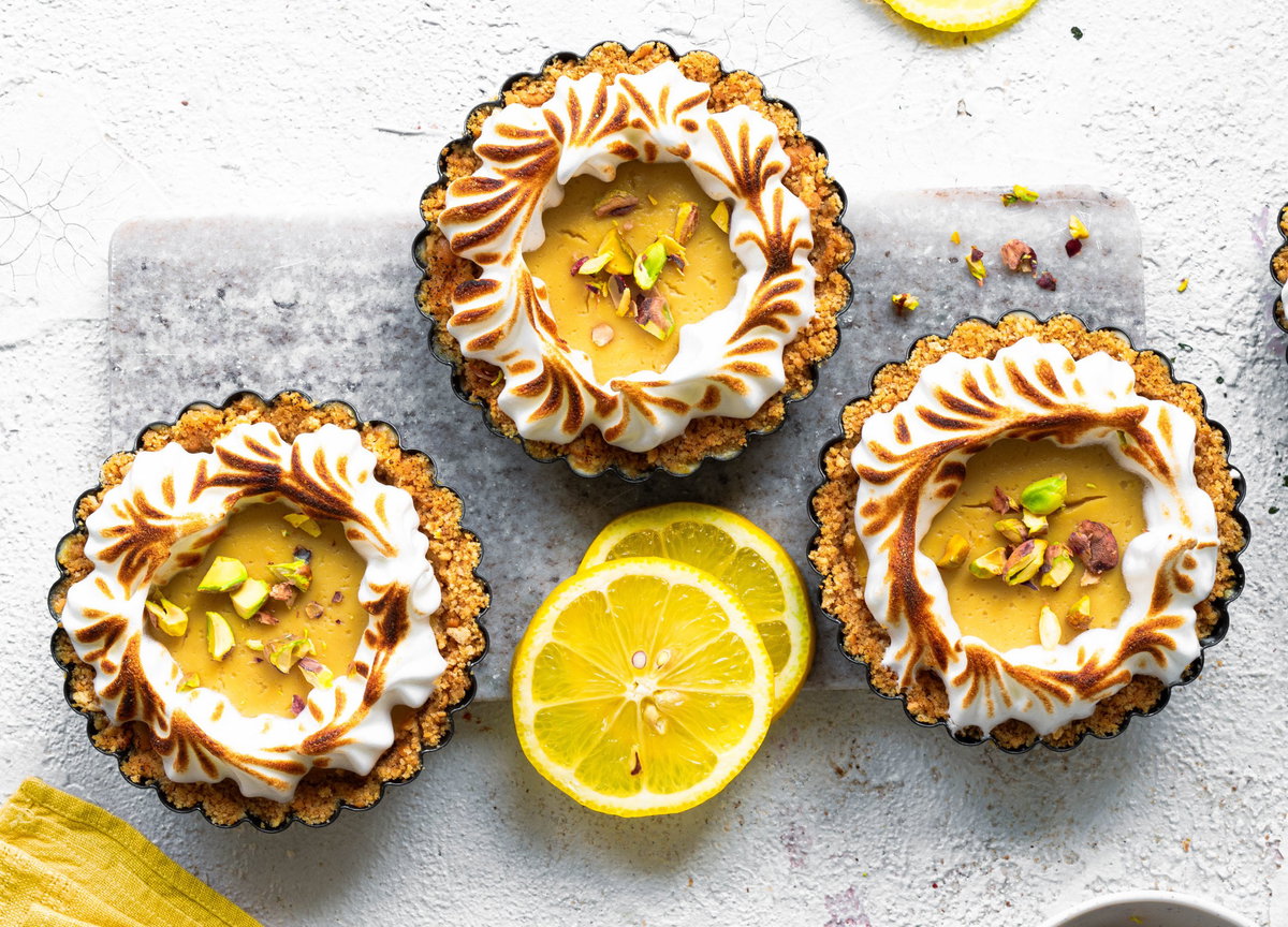 Zitronen-Cheesecake-Törtchen