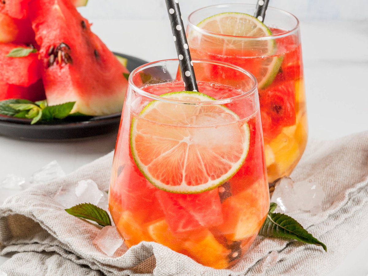 Melonen-Bowle