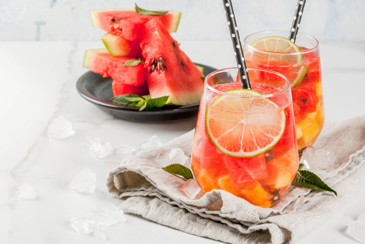 Melonen-Bowle