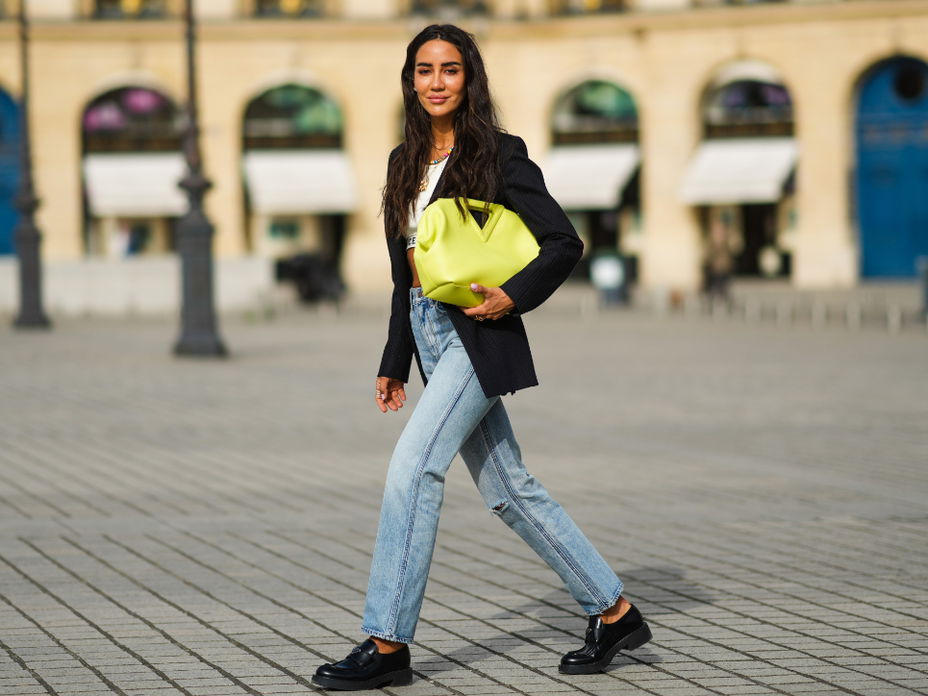 Loafer zu Skinny-Jeans