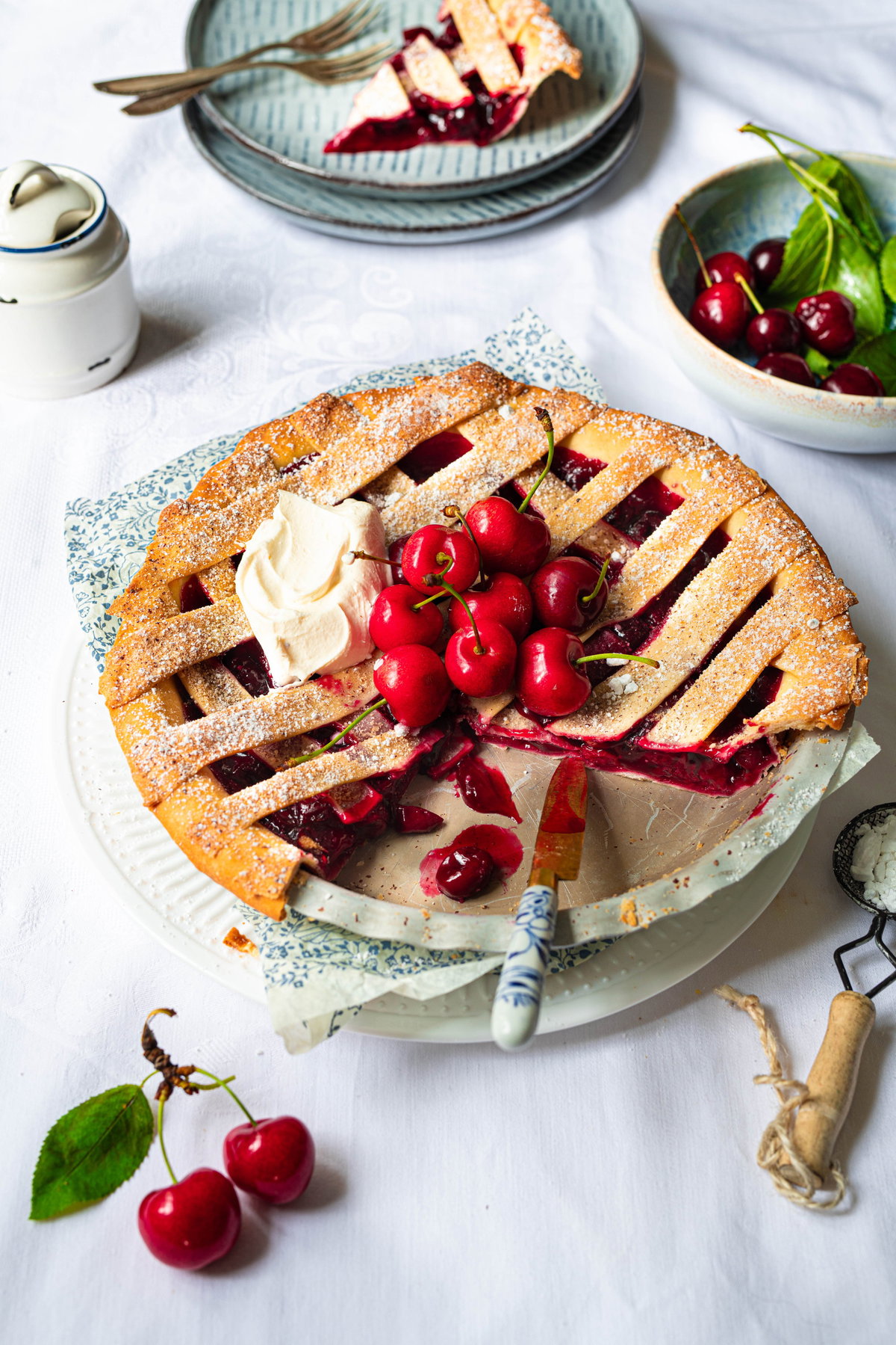 Haselnuss-Kirschtarte