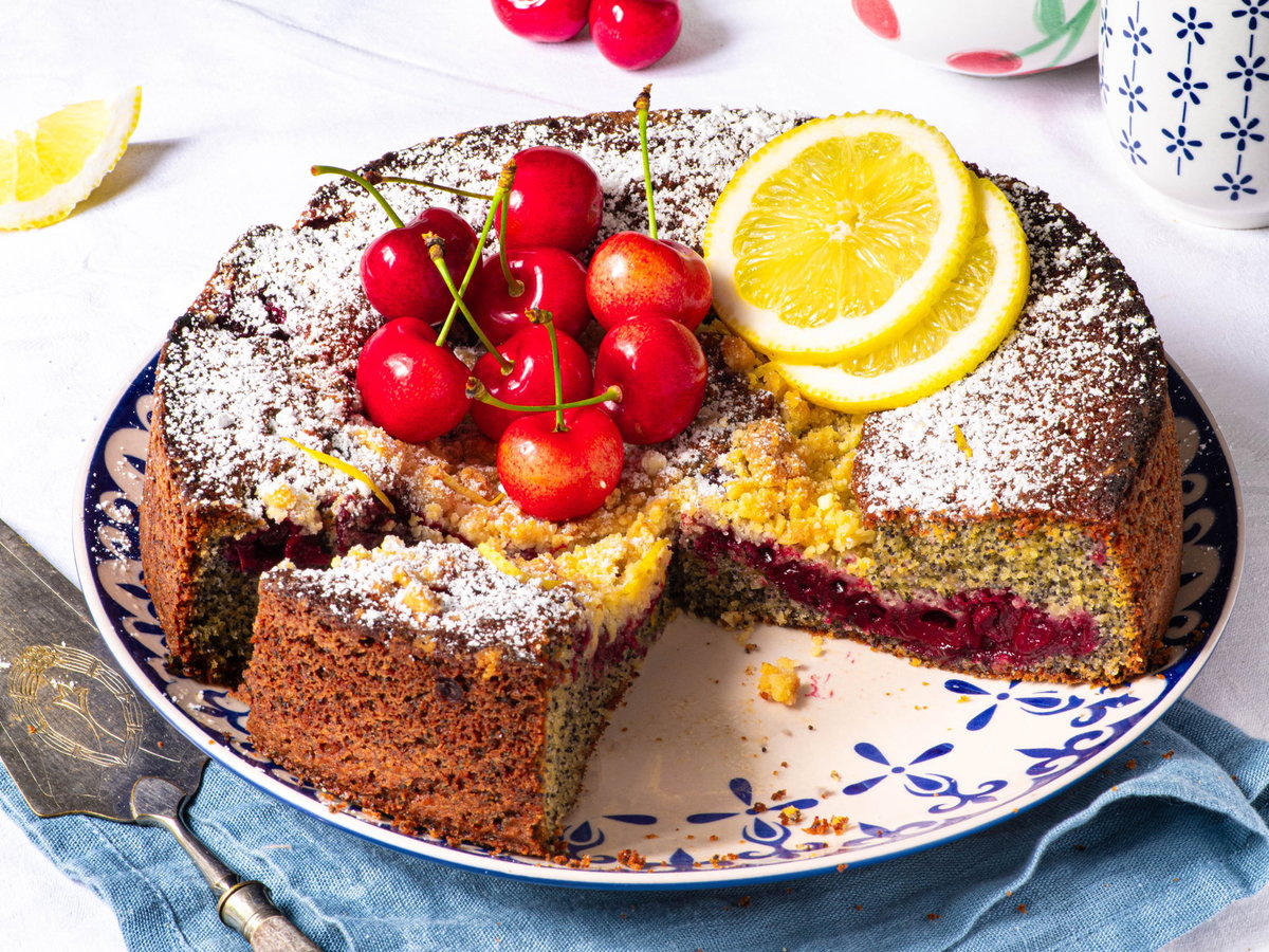 Kirsch-Mohnkuchen
