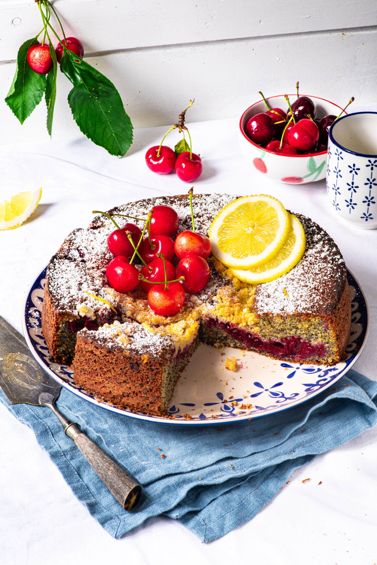 Kirsch-Mohnkuchen