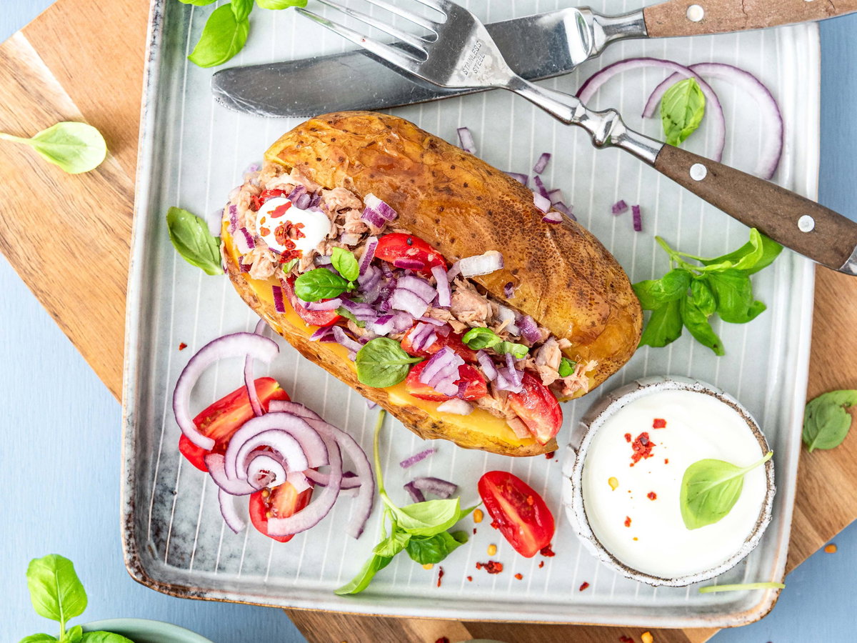 Ofenkartoffeln mit Thunfisch