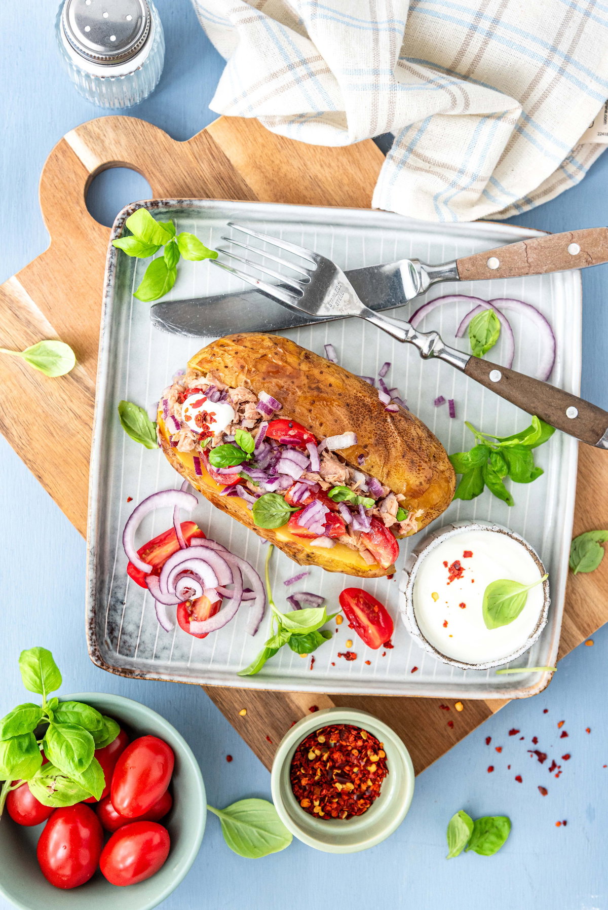 Ofenkartoffeln mit Thunfisch