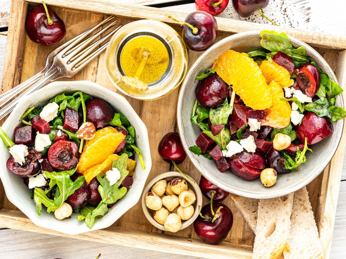 Rucola-Kirsch-Salat