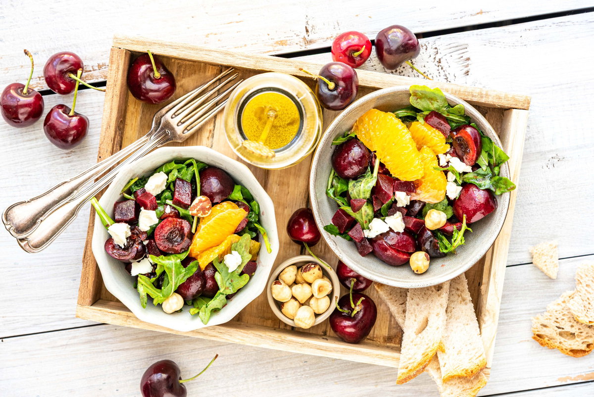 Rucola-Kirsch-Salat