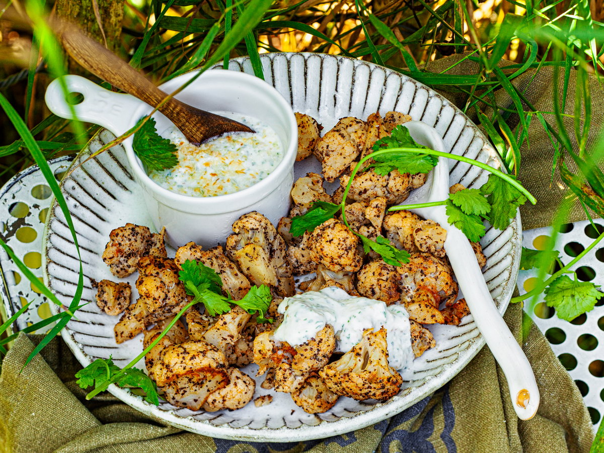 Gegrillter Tandoori-Blumenkohl