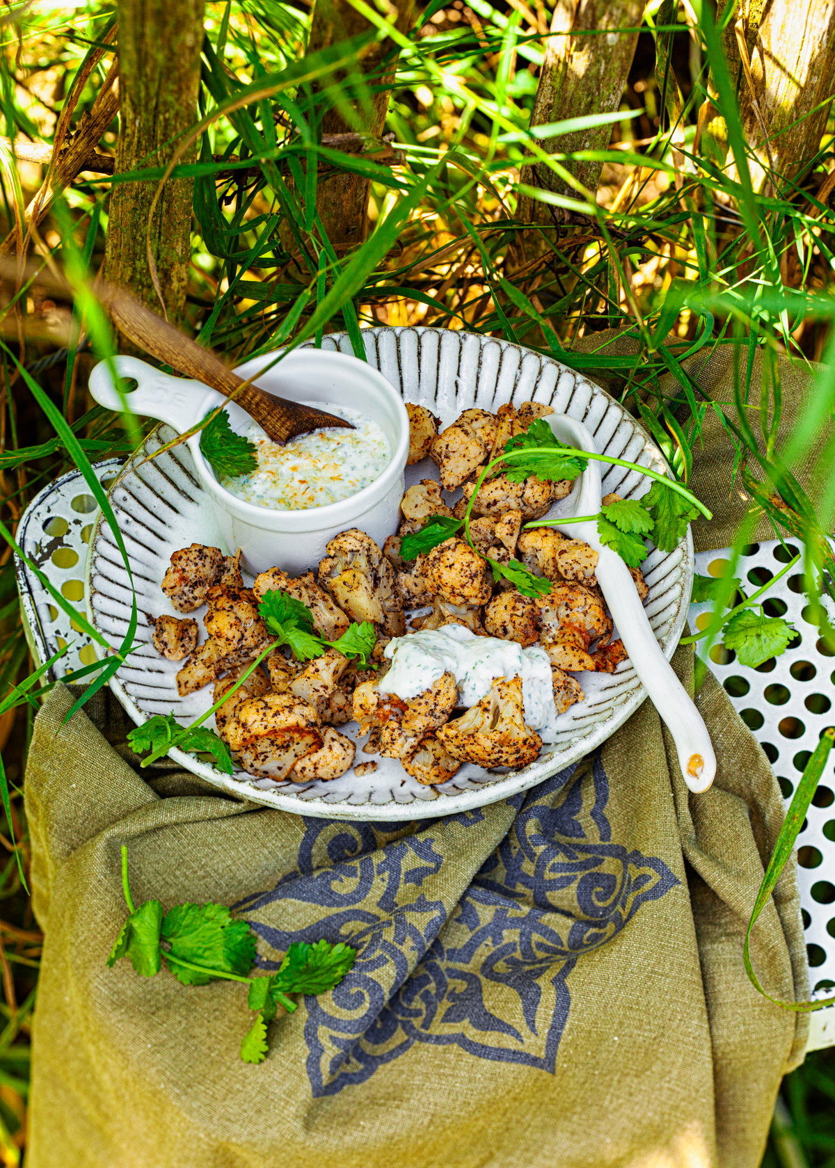 Gegrillter Tandoori-Blumenkohl