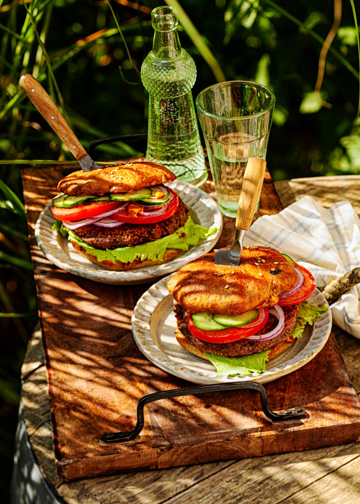 Veggie-Burger vom Grill