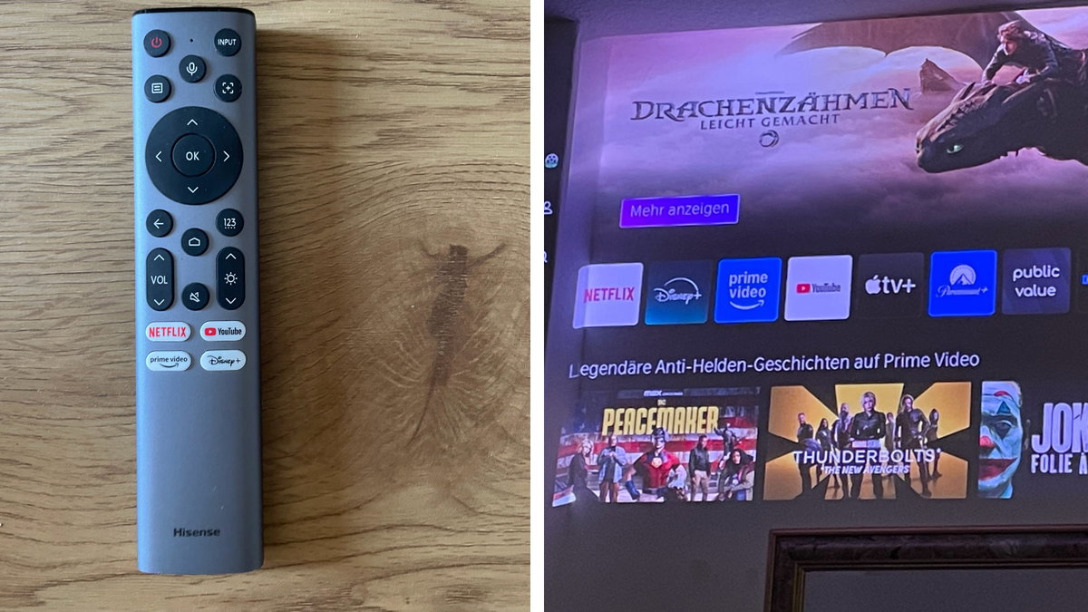 Hisense Fernbedienung und Menü