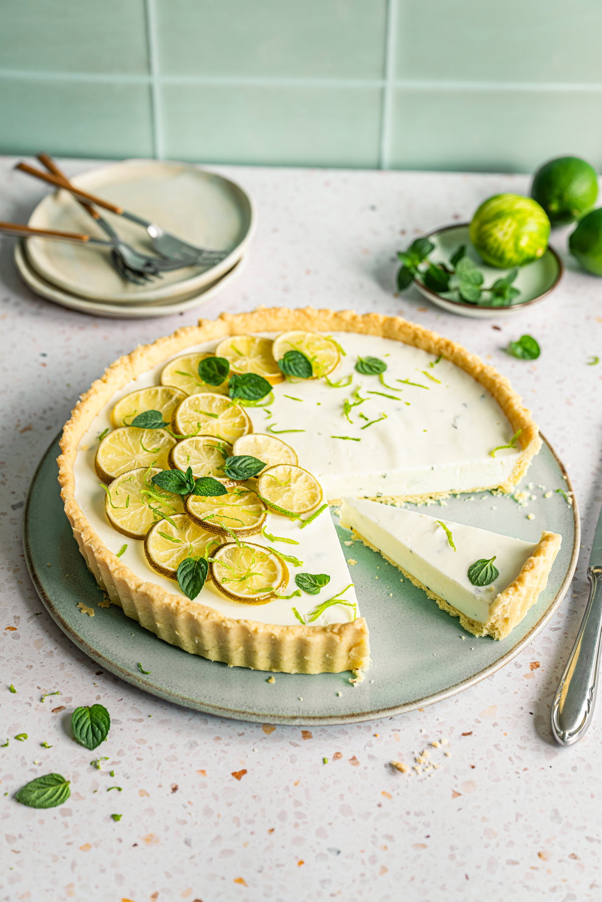 Joghurt-Limetten-Tarte