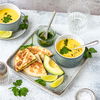 Avocado-Quesadillas mit Maissüppchen & Korianderöl: Einfaches & schnelles Rezept für jeden Tag
