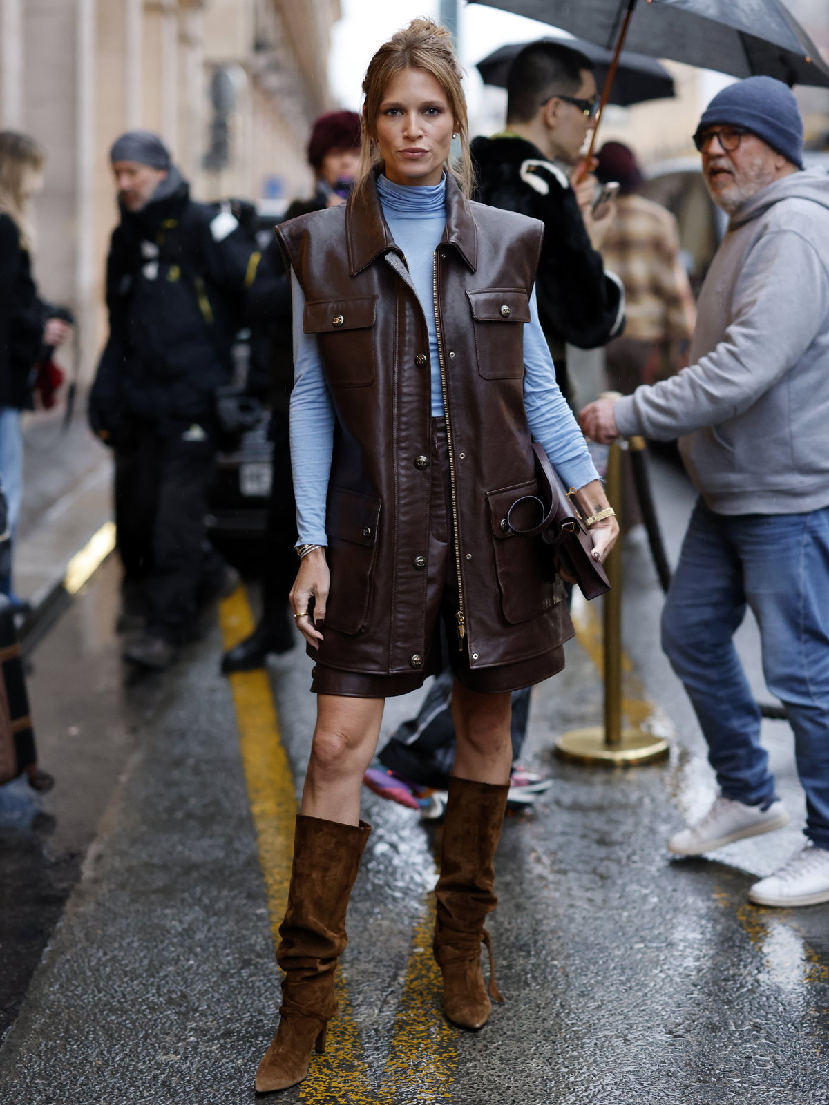 Braune Stiefel Streetstyle