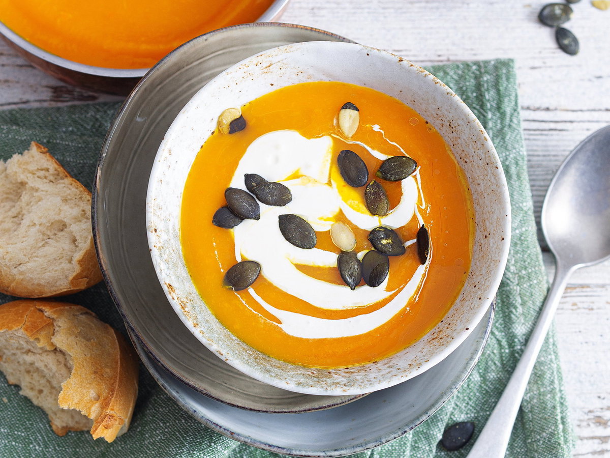 Kürbis-Pastinaken-Cremesuppe