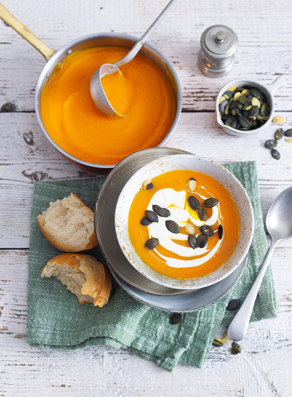 Kürbis-Pastinaken-Cremesuppe
