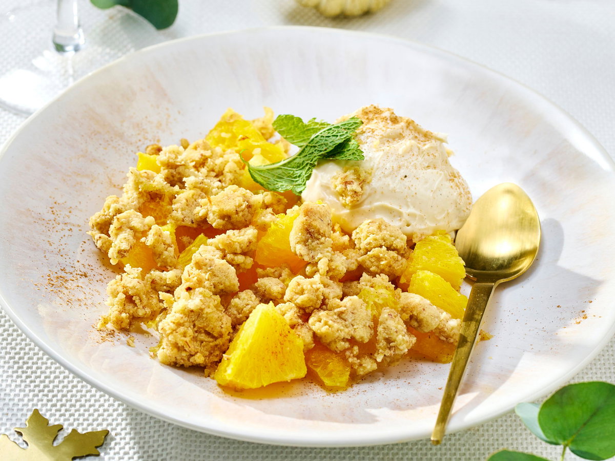 Orangen-Crumble