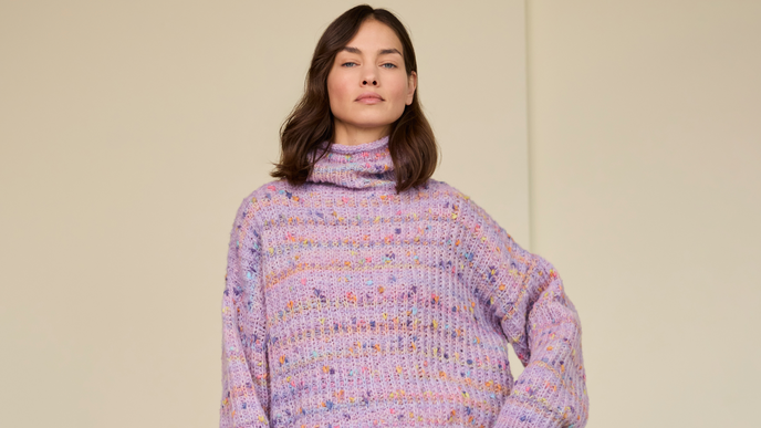 Farbenfroher Funfetti-Pullover von Lana Grossa kostenlos zum Selberstricken 