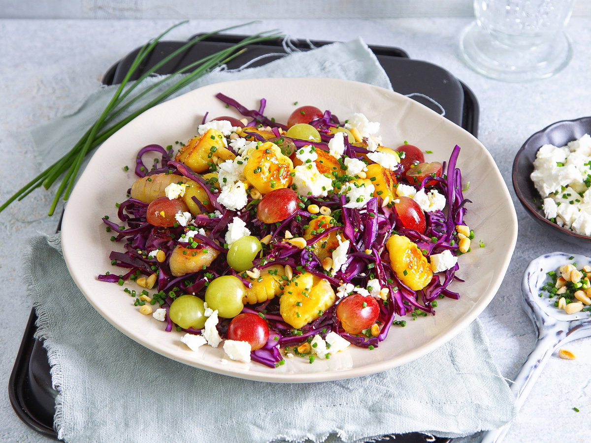 Gnocchi-Rotkohlsalat