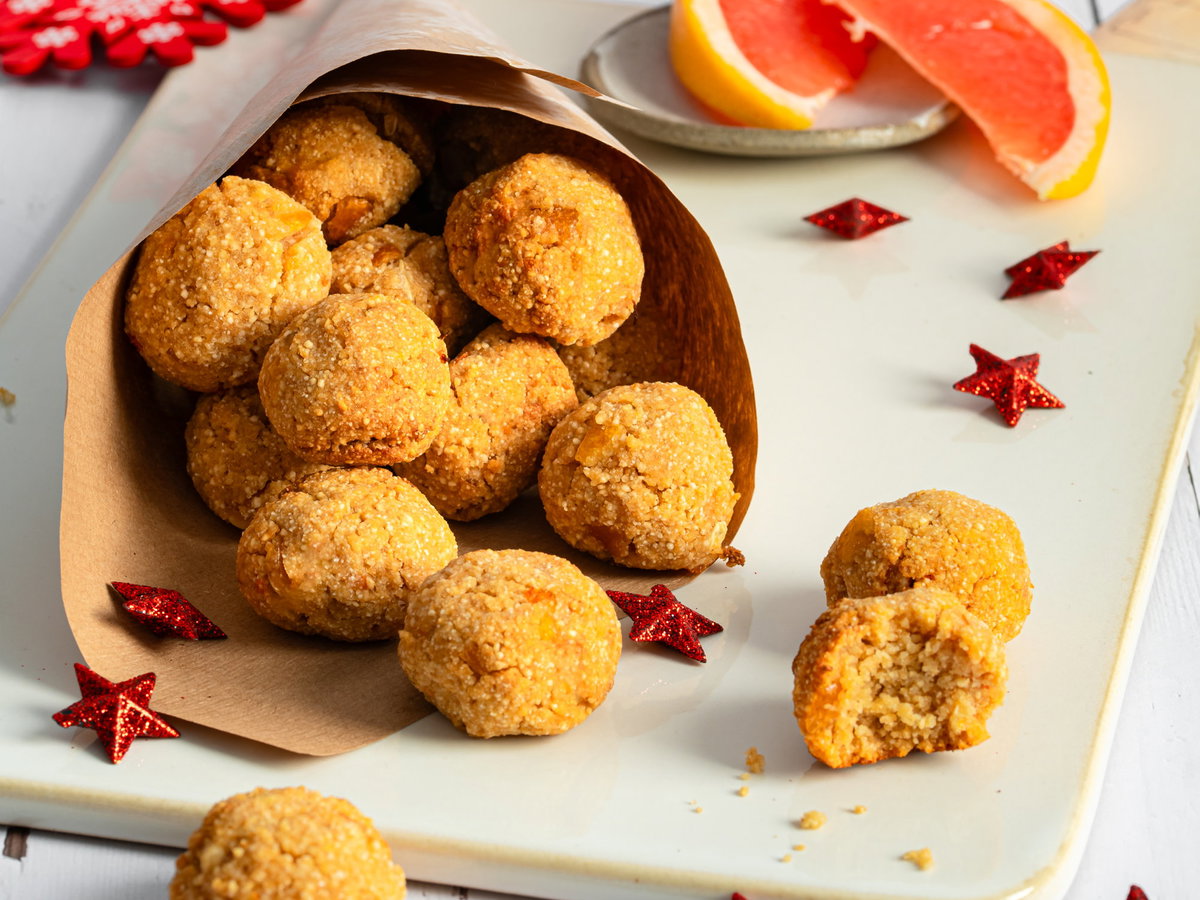Grapefruit-Amaranth-Kugeln