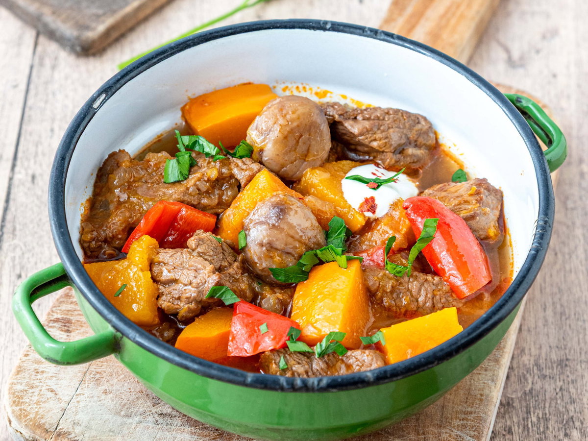 Gulasch mit Maronen