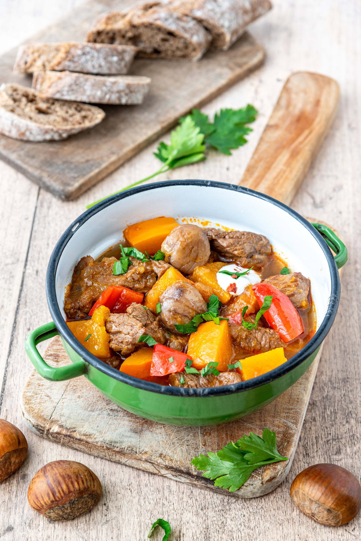 Gulasch mit Maronen
