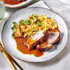 Krustenbraten mit Malzbiersauce: Zu dem weihnachtlichen Rezept servieren wir am liebsten Spätzle
